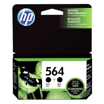 Show details for HP C2P51FN (HP 564) OEM Black Inkjet Cartridges (2 each) Picture of HP C2P51FN (HP 564) OEM Black Inkjet Cartridges (2 each)