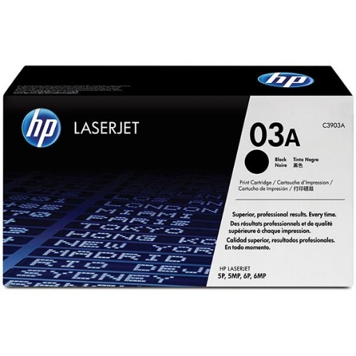 Picture of HP C3903A (HP 03A) OEM Black Toner Cartridge