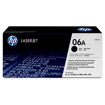 Show details for HP C3906A (HP 06A) OEM Black Toner Cartridge Picture of HP C3906A (HP 06A) OEM Black Toner Cartridge
