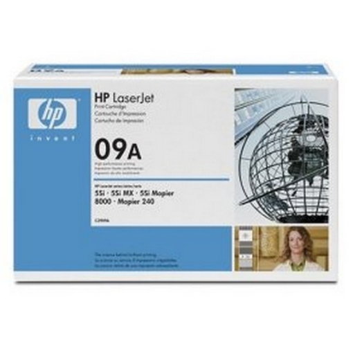 Picture of HP C3909A (HP 09A) OEM Black Toner Cartridge