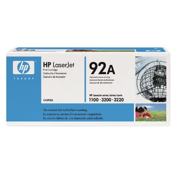 Show details for HP C4092A (HP 92A) Black Toner Cartridge (2500 Yield) Picture of HP C4092A (HP 92A) Black Toner Cartridge (2500 Yield)