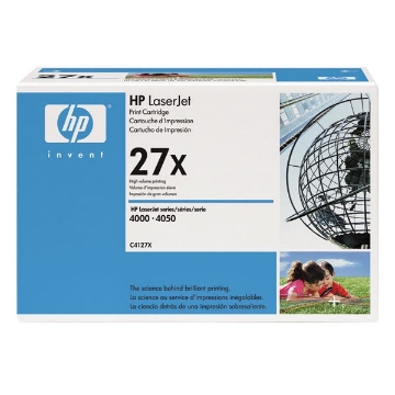 Show details for HP C4127X (HP 27X) High Yield Black Toner Cartridge (10000 Yield) Picture of HP C4127X (HP 27X) High Yield Black Toner Cartridge (10000 Yield)