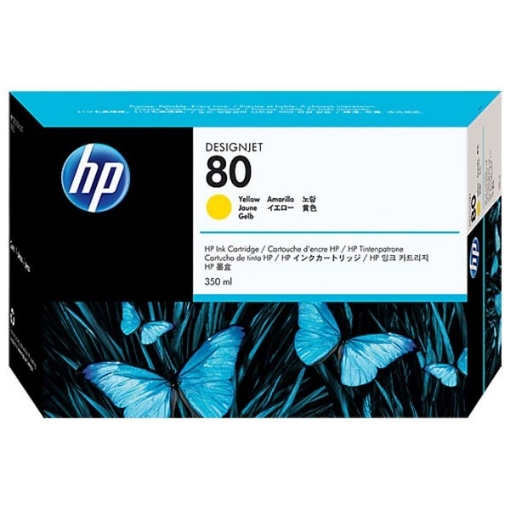 Picture of HP C4848A (HP 80XL) OEM Yellow Inkjet Cartridge