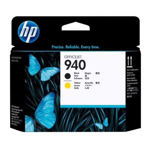 Picture of HP C4900A (HP 940) OEM Black, Yellow Printhead Inkjet Cartridge