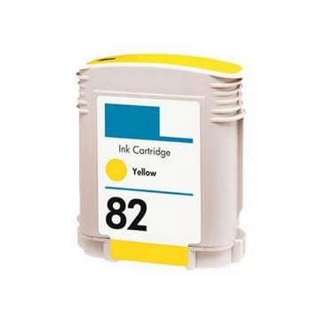 Show details for Remanufactured C4913A (HP 82) Yellow Inkjet Cartridge (69 Yield) Picture of Remanufactured C4913A (HP 82) Yellow Inkjet Cartridge (69 Yield)