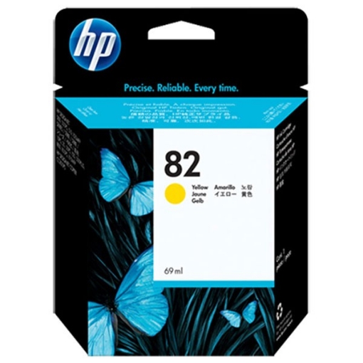 Picture of HP C4913A (HP 82) OEM Yellow Inkjet Cartridge