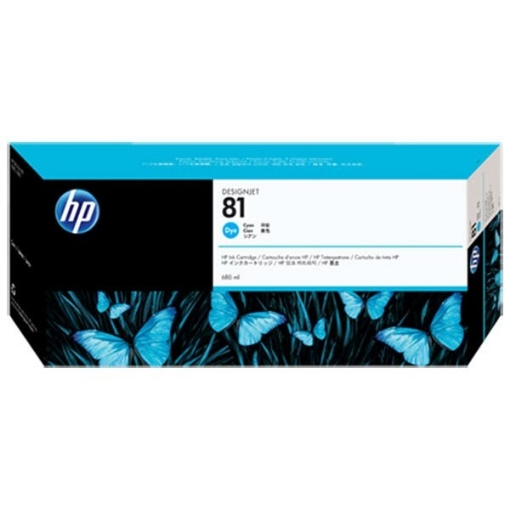 Picture of HP C4931A (HP 81) OEM Cyan Inkjet Cartridge