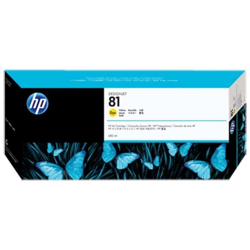 Picture of HP C4933A (HP 81) OEM Yellow Inkjet Cartridge