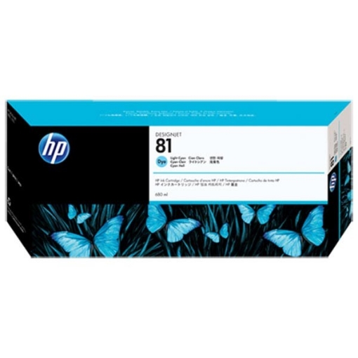 Picture of HP C4934A (HP 81) OEM LightCyan Inkjet Cartridge