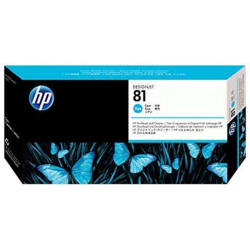 Picture of HP C4951A (HP 81) OEM Cyan Dye Printhead / Cleaner