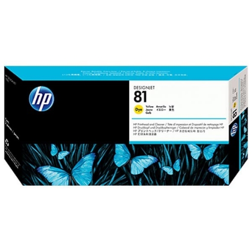 Picture of HP C4953A (HP 81) OEM Yellow Dye Printhead / Cleaner