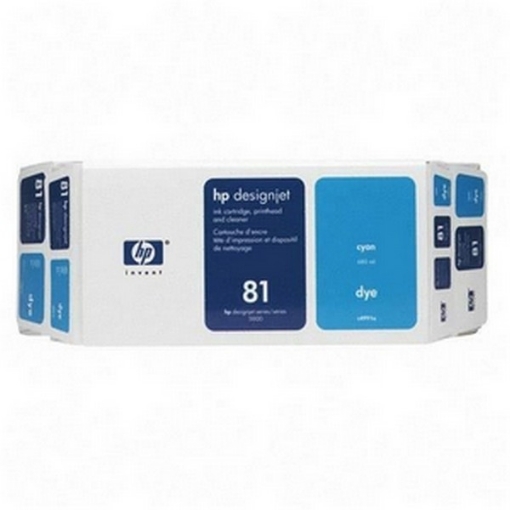 Picture of HP C4991A (HP 81) OEM Cyan Cartridge / Printhead / Cleaner (Value Pack)