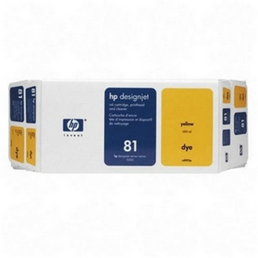 Picture of HP C4993A (HP 81) OEM Yellow Cartridge / Printhead / Cleaner (Value Pack)