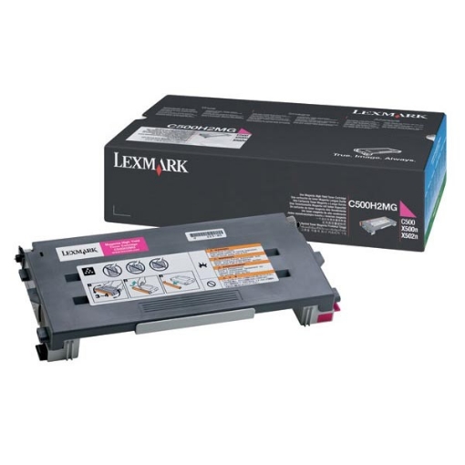 Picture of Lexmark C500H2MG OEM Magenta Toner Cartridge