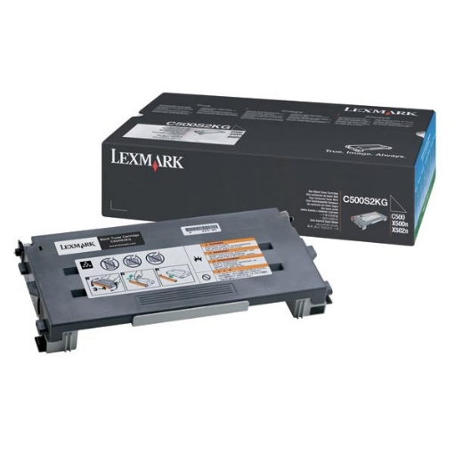 Picture of Lexmark C500S2KG OEM Black Laser Toner Cartridge