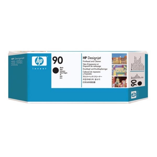 Picture of HP C5054A (HP 90) OEM Black Printhead / Cleaner