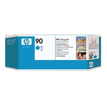 Show details for HP C5055A (HP 90) OEM Cyan Printhead / Cleaner Picture of HP C5055A (HP 90) OEM Cyan Printhead / Cleaner