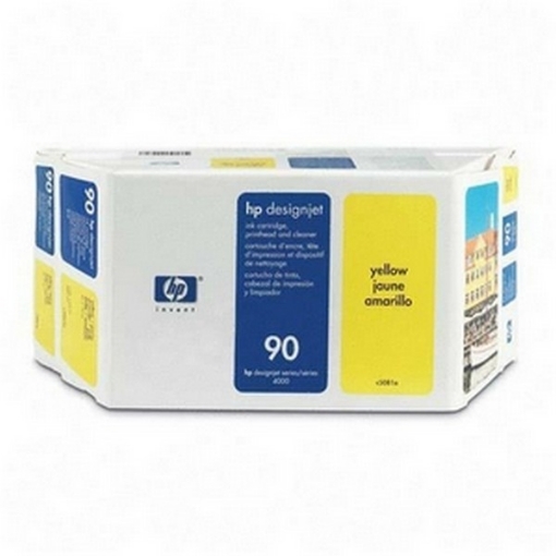 Picture of HP C5081A (HP 90) OEM Yellow Ink Cartridge (Value pack)