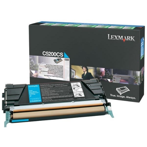 Picture of Lexmark C5200CS OEM Cyan Toner Cartridge