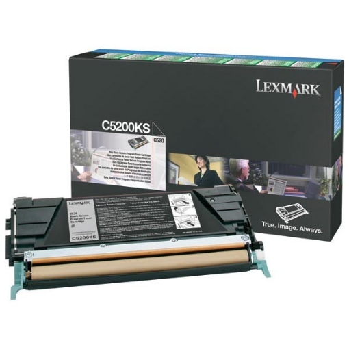 Picture of Lexmark C5200KS OEM Black Toner Cartridge