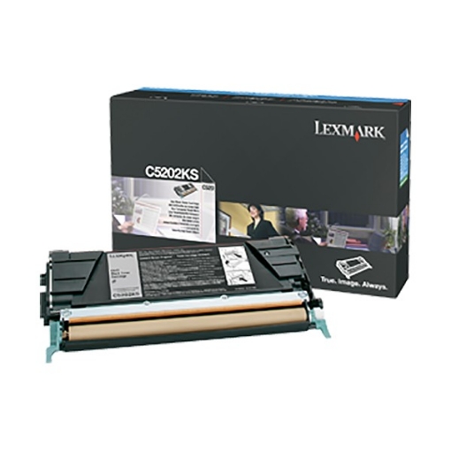 Picture of Lexmark C5202KS OEM Black Laser Toner Cartridge