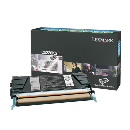 Picture of Lexmark C5220KS OEM Black Toner Cartridge