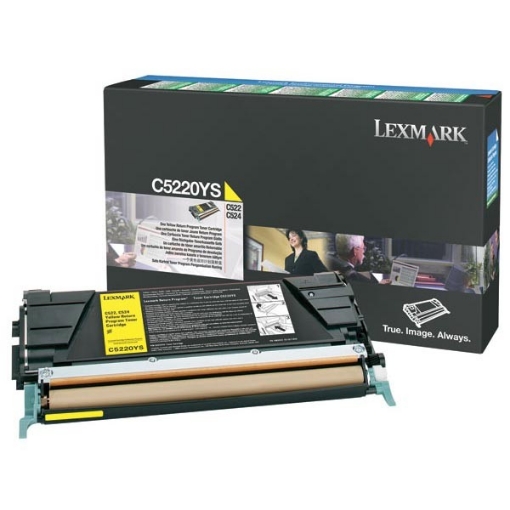 Picture of Lexmark C5220YS OEM Yellow Toner Cartridge