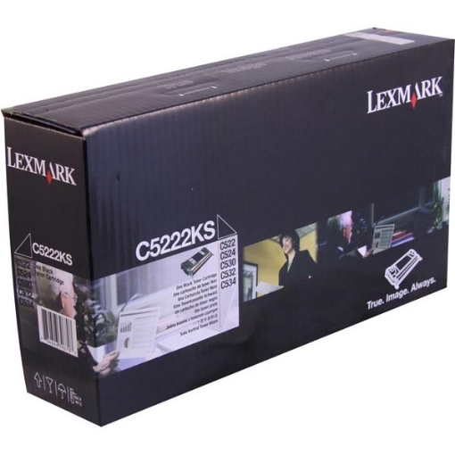 Picture of Lexmark C5222KS OEM Black Toner Cartridge