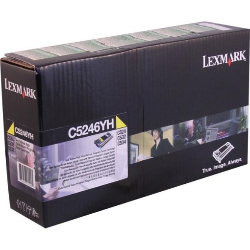 Picture of Lexmark C5246YH OEM High Yield Yellow Toner