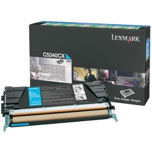 Picture of Lexmark C5340CX OEM High Yield Cyan Laser Toner Cartridge