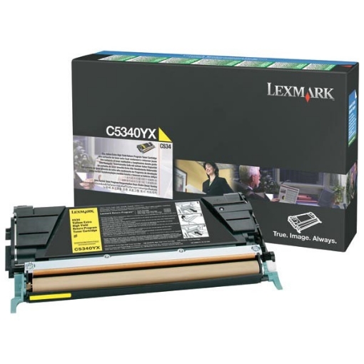 Picture of Lexmark C5340YX OEM High Yield Yellow Laser Toner Cartridge