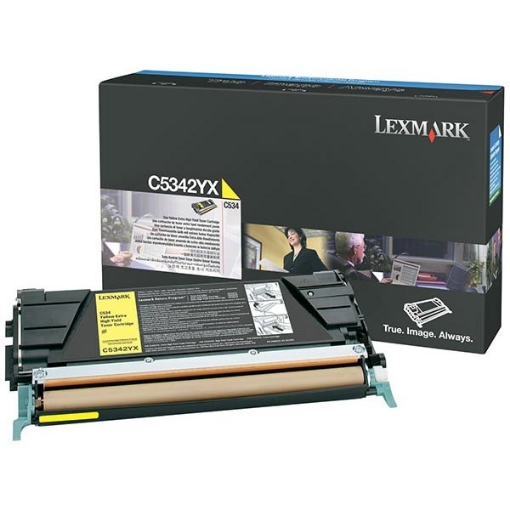 Picture of Lexmark C5346YX OEM Extra High Yield Yellow Toner