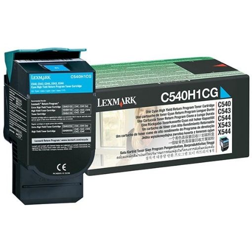 Picture of Lexmark C540H1CG OEM Cyan Toner