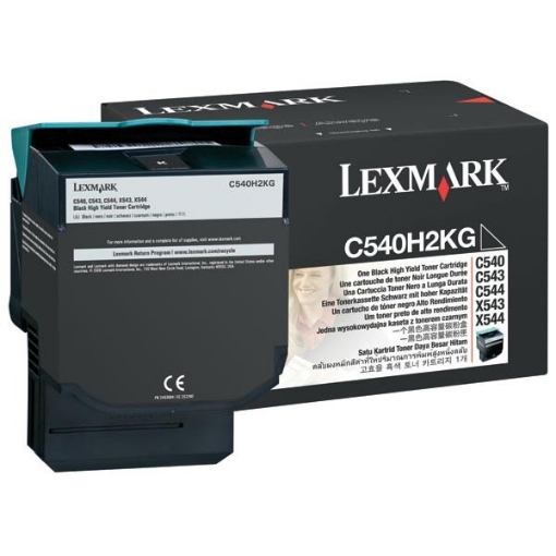 Picture of Lexmark C540H2KG OEM Black Toner Cartridge