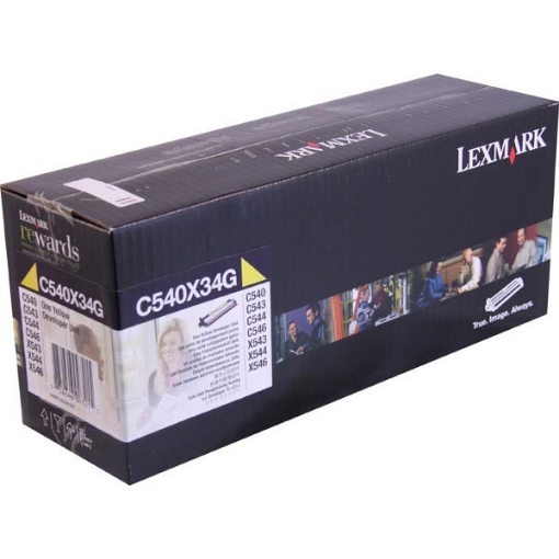 Picture of Lexmark C540X34G OEM Yellow Developer Unit