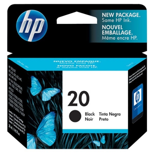 Picture of HP C6614D (HP 20) OEM Black Print Cartridge