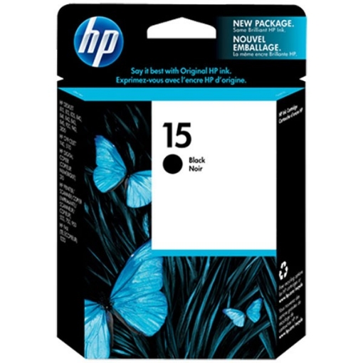 Picture of HP C6615DN (HP 15) OEM Black Inkjet Cartridge