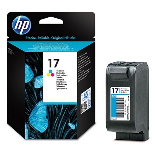 Picture of HP C6625AN (HP 17) OEM Tri-Color Inkjet Cartridge