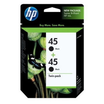 Show details for HP C6650FN (HP 45) OEM Black Inkjet Cartridge (2 pk) Picture of HP C6650FN (HP 45) OEM Black Inkjet Cartridge (2 pk)