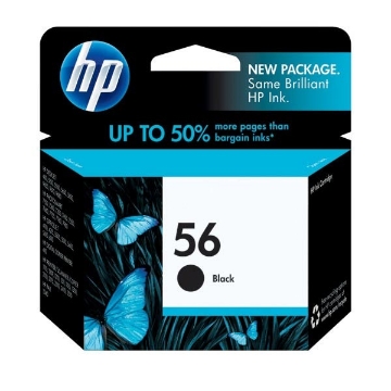 Show details for HP C6656AN (HP 56) OEM Black Inkjet Cartridge Picture of HP C6656AN (HP 56) OEM Black Inkjet Cartridge