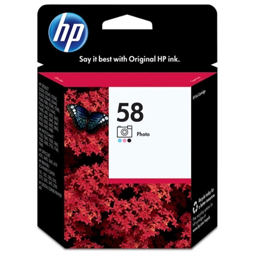 Picture of HP C6658AN (HP 58) OEM Photo Inkjet Cartridge