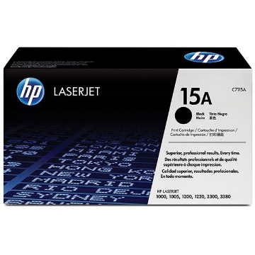 Show details for HP C7115A (HP 15A) Black Toner Cartridge (2500 Yield) Picture of HP C7115A (HP 15A) Black Toner Cartridge (2500 Yield)