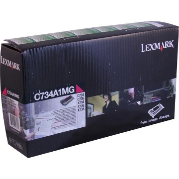 Show details for Lexmark C734A1MG (C734A2MG) Magenta Toner Cartridge (6000 Yield) Picture of Lexmark C734A1MG (C734A2MG) Magenta Toner Cartridge (6000 Yield)