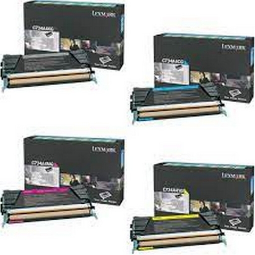 Picture of Lexmark C734A4KG (TAA Compliant Version C734A1KG) OEM Black Toner Cartridge