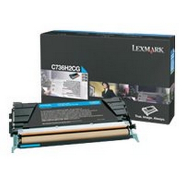 Show details for Lexmark C736H2CG OEM Cyan Toner Cartridge Picture of Lexmark C736H2CG OEM Cyan Toner Cartridge