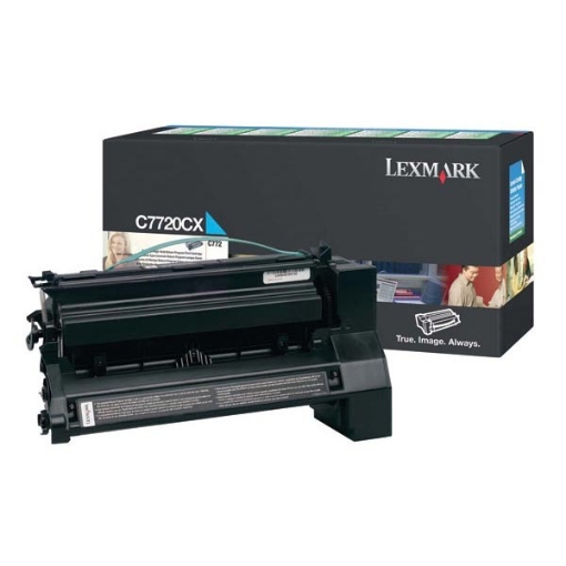 Picture of Lexmark C7720CX OEM Extra High Yield Cyan Print Cartridge