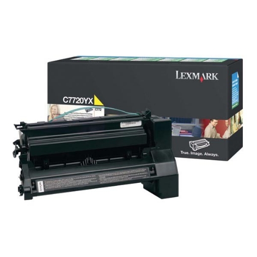 Picture of Lexmark C7720YX OEM Extra High Yield Yellow Print Cartridge