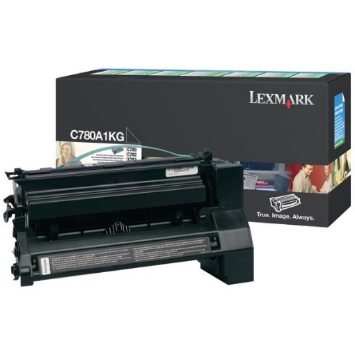 Picture of Lexmark C780A1KG OEM High Yield Black Print Cartridge