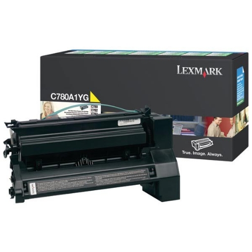 Picture of Lexmark C780A1YG OEM Yellow Print Cartridge