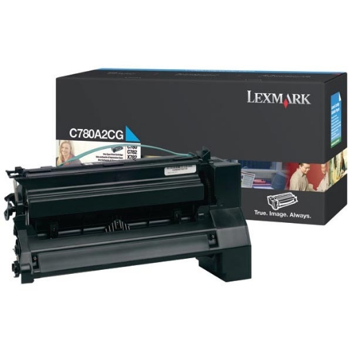 Picture of Lexmark C780A2CG OEM Cyan Print Cartridge